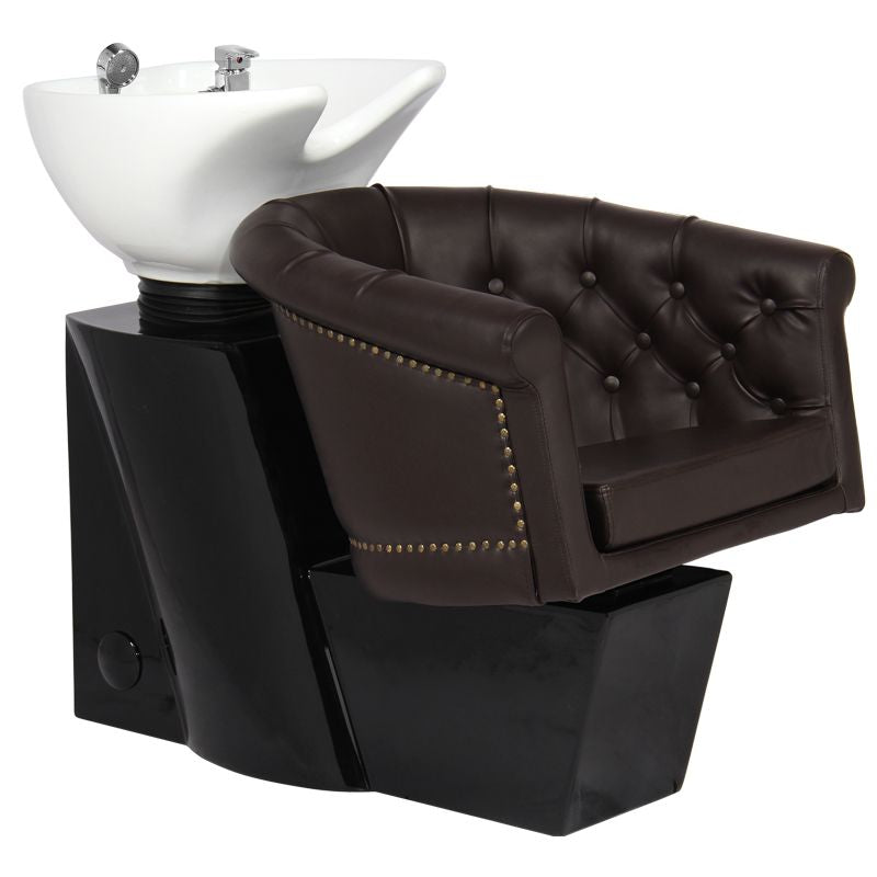 Gabbiano hairdressing wash unit London brown