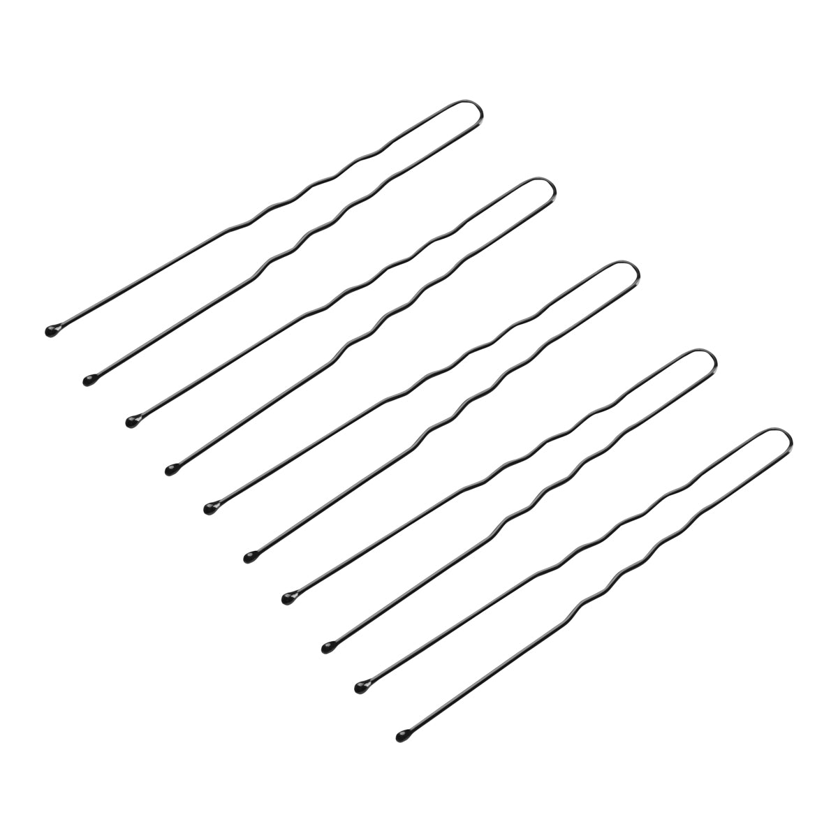 Hairdressing buns for hair e-65 300 pieces 7 cm black