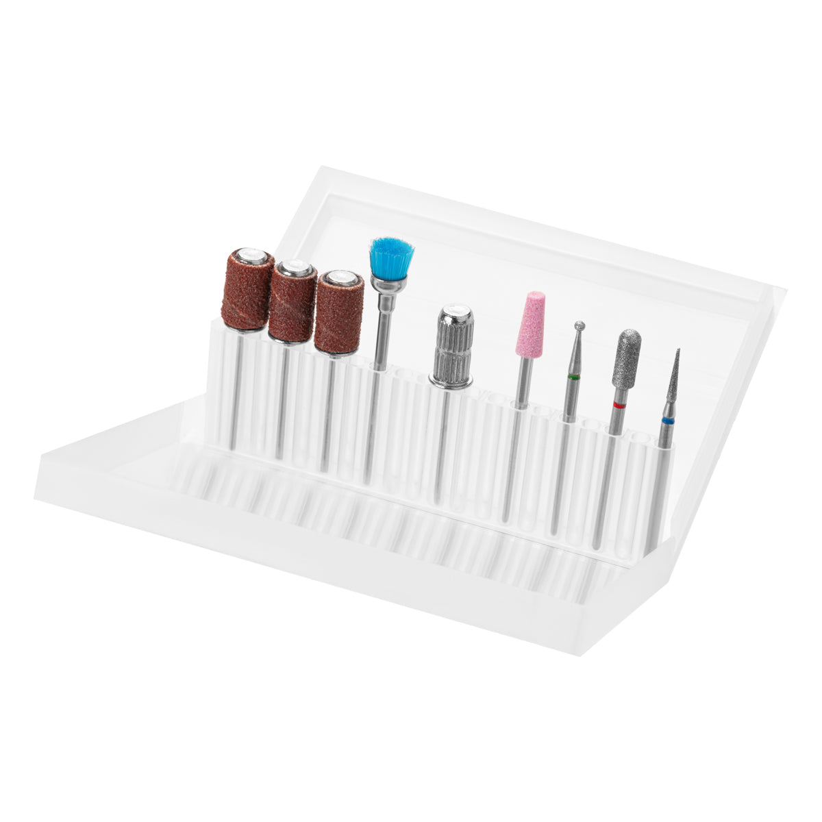 SET OF NAIL DRILL BITS MIX 12 PCS.
