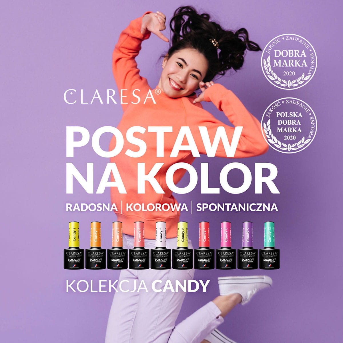 CLARESA Hybrid nail polish CANDY 4