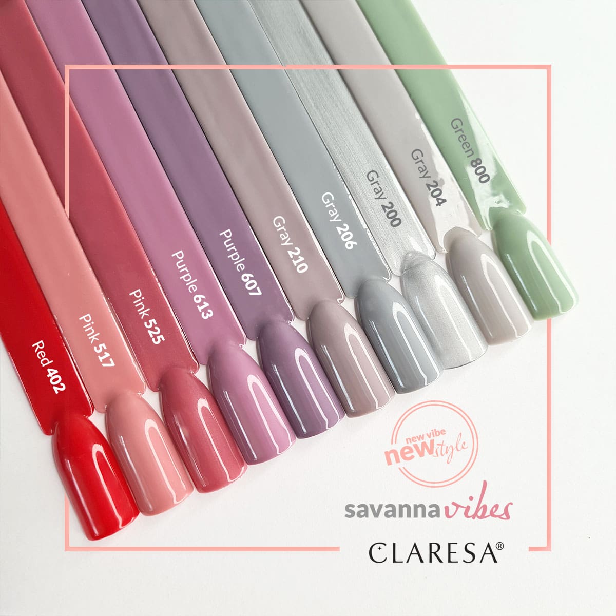 CLARESA Hybrid polish GREEN 800 -5g