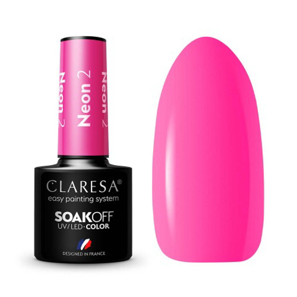 CLARESA Hybrid nail polish NEON 2 -5g