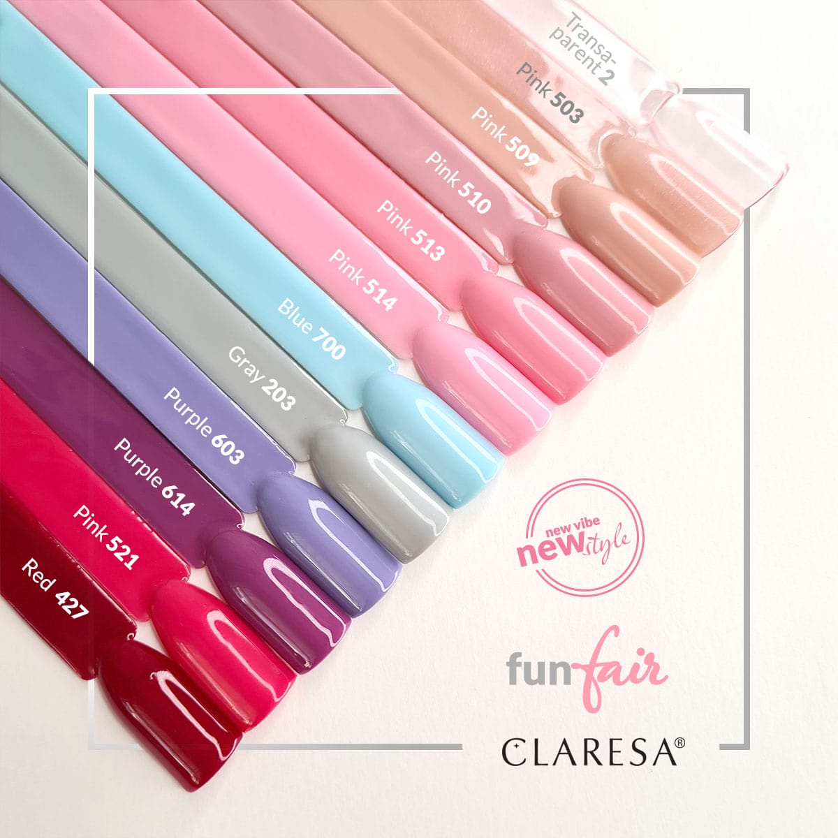 CLARESA Hybrid nail polish RED 427 -5g