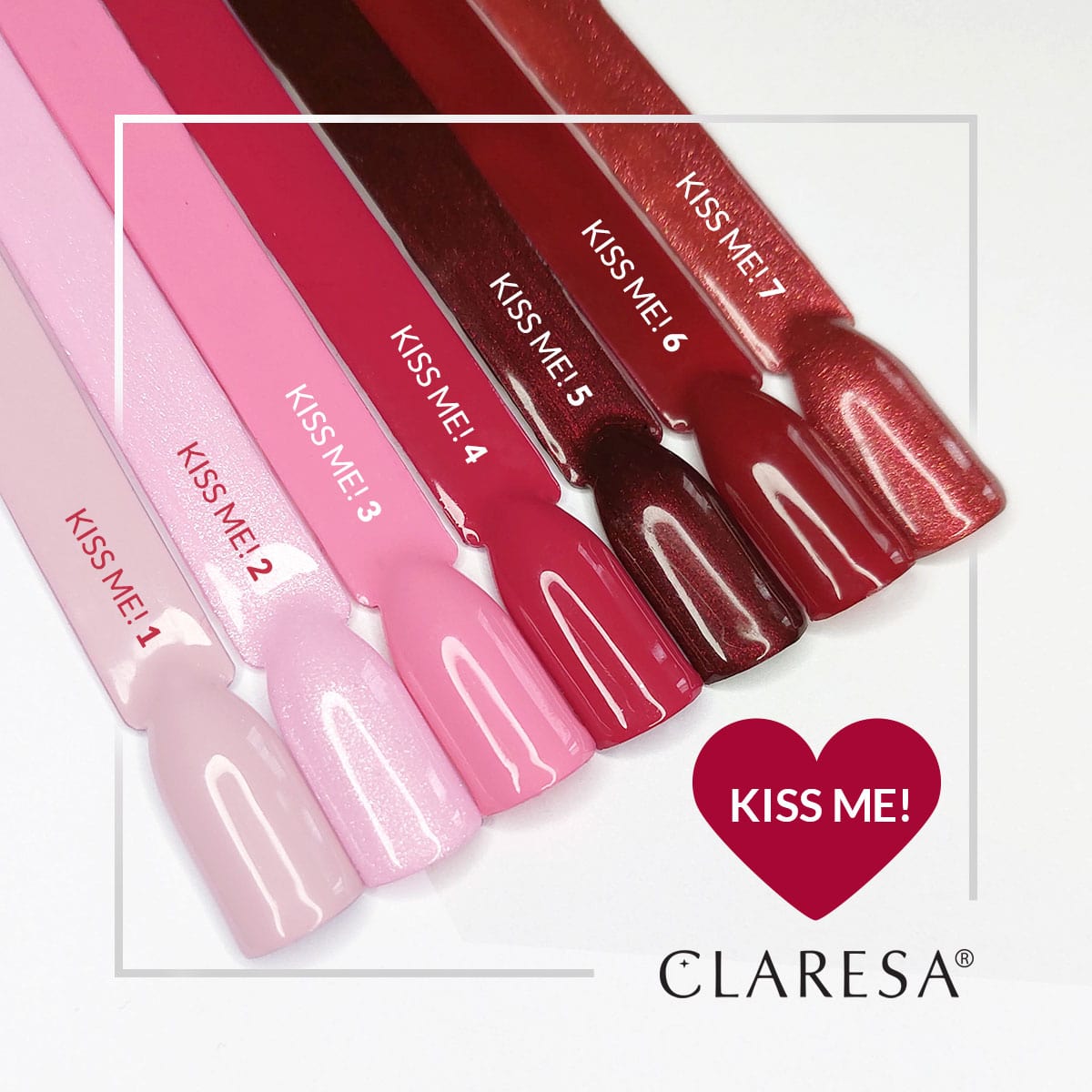 CLARESA hybrid polish Kiss Me! 4 -5g
