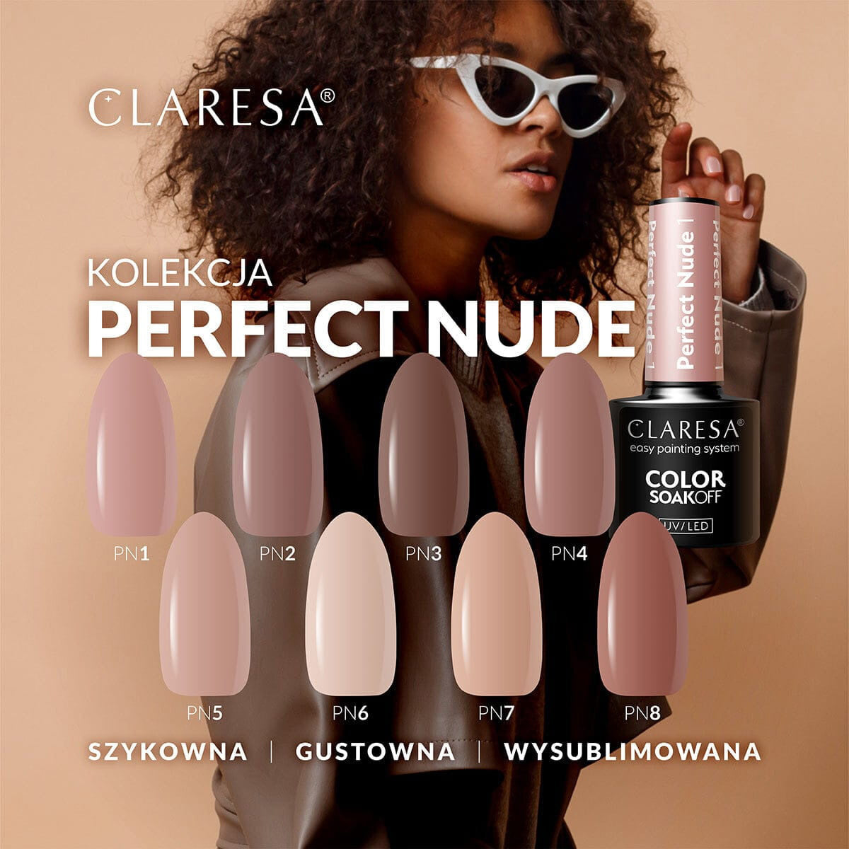 CLARESA Hybrid nail polish PERFECT NUDE 3 -5g