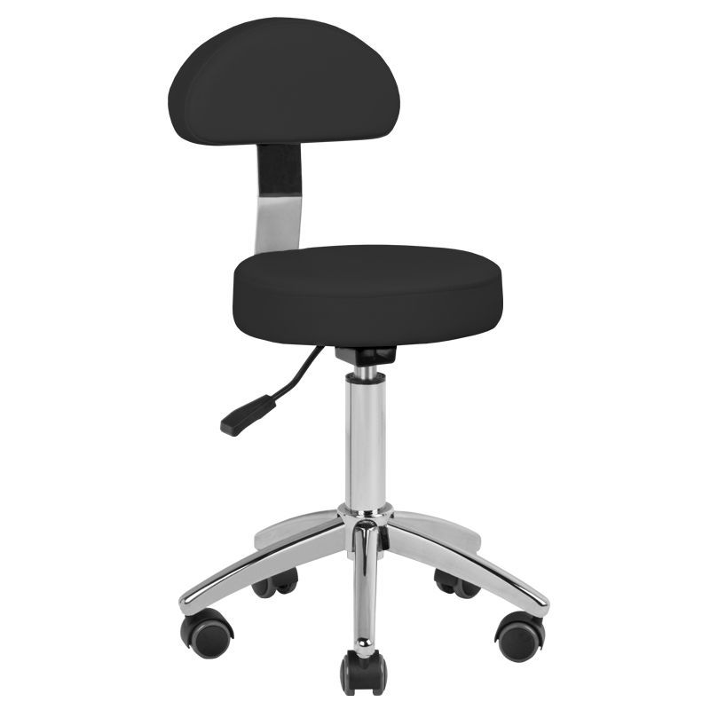 Electric cosmetic chair SILLON Lux 273b + stool 304 black