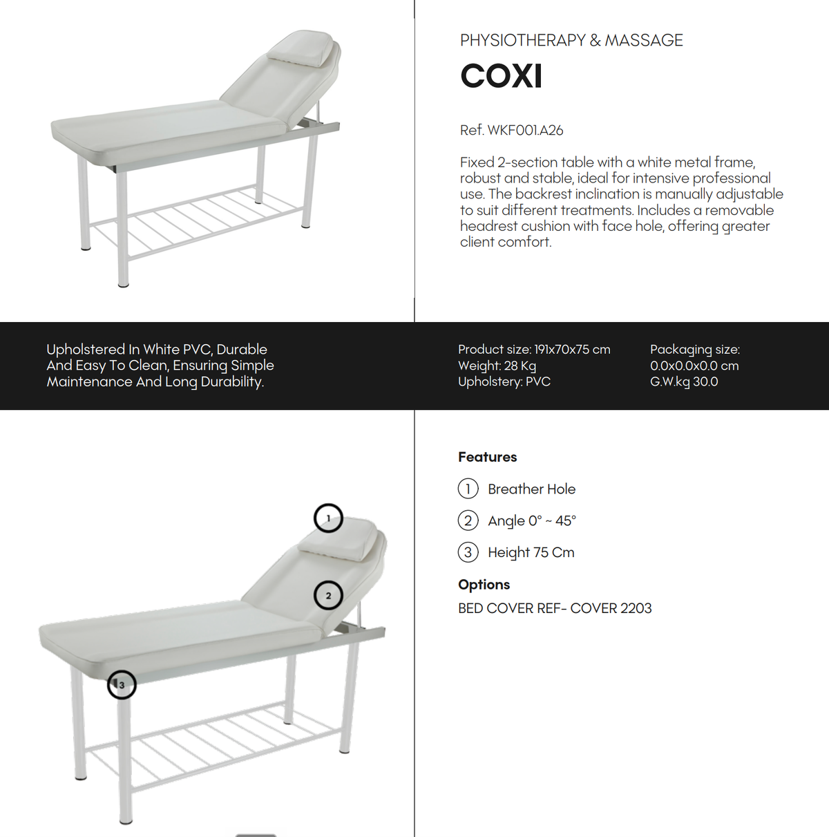 Coxi – Physiotherapy Bed
